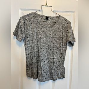 J crew beaded tee shirt gray size large